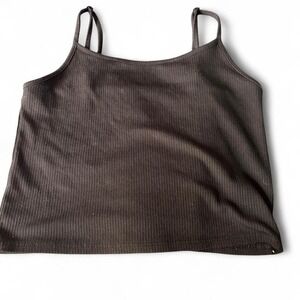 Black cropped tank top‎ #croptop #americaneagle
